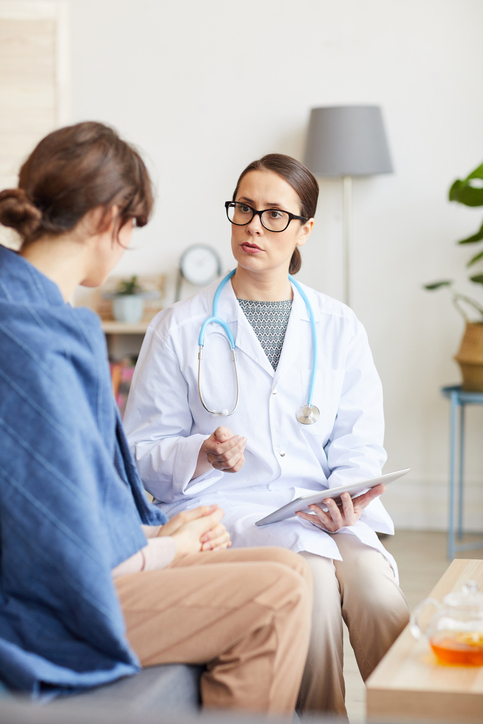 Doctor visiting the patient
